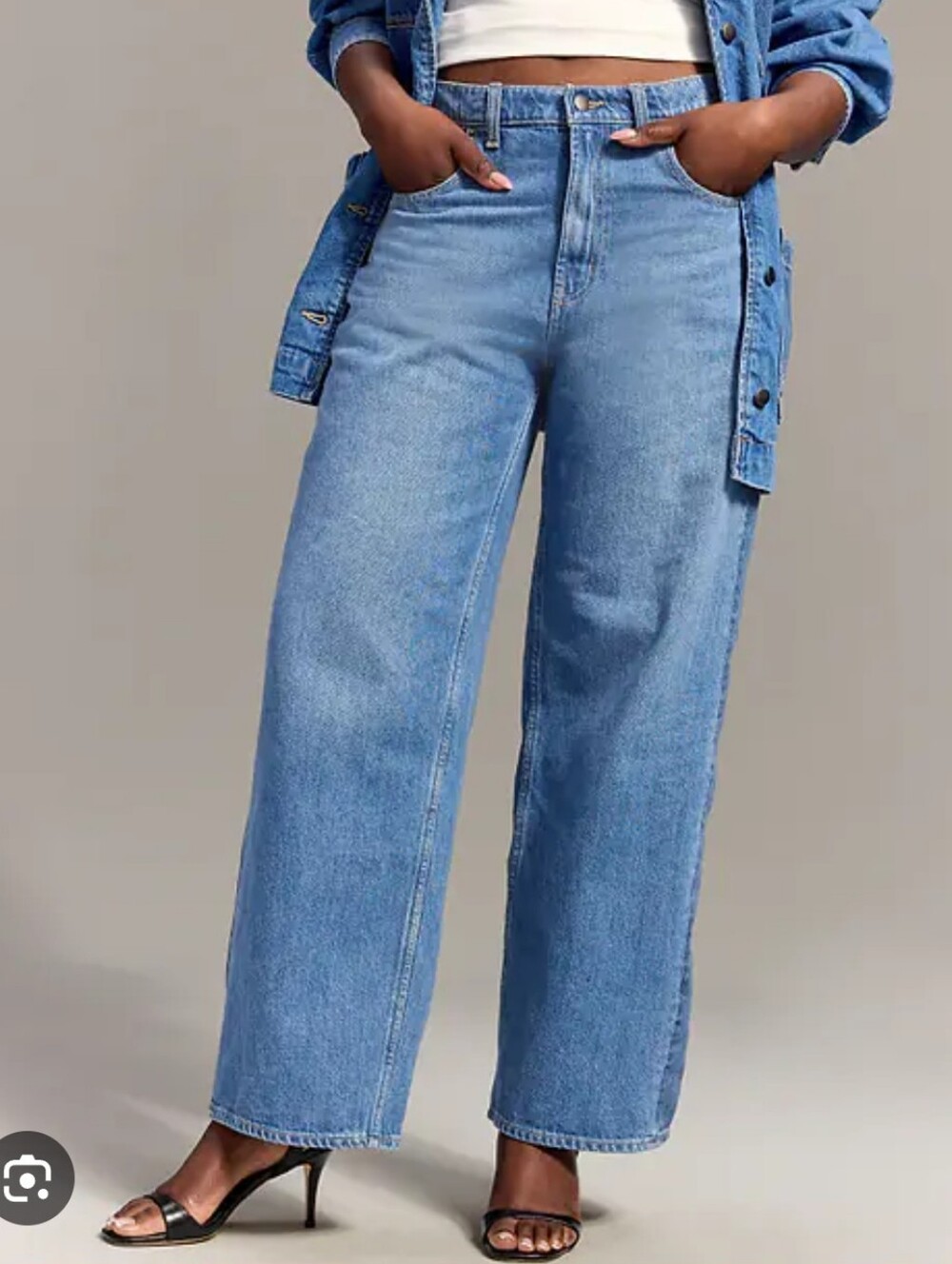 Old Navy x Christopher John Rogers Mid-Rise Side Stripe Baggy Wide-Leg Jeans